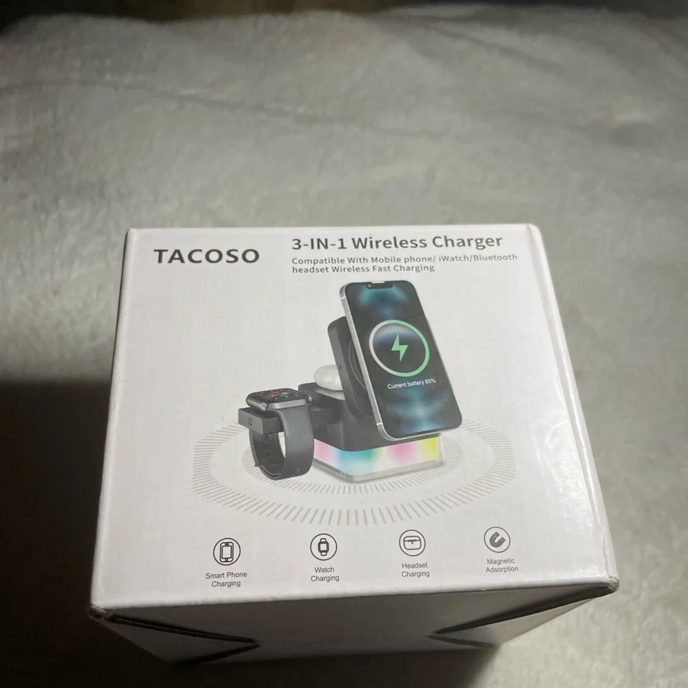 3-in-1 Wireless Charger - White